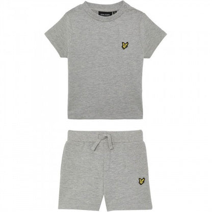 Front - Lyle & Scott Baby T-Shirt & Shorts Set