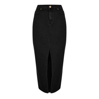 Front - Pieces Womens/Ladies Denim Pencil Skirt
