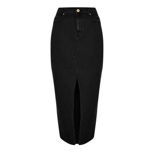 Front - Pieces Womens/Ladies Denim Pencil Skirt