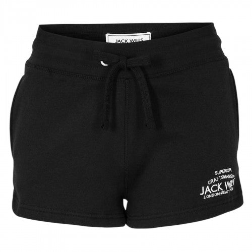 Front - Jack Wills Womens/Ladies Logo Sweat Shorts