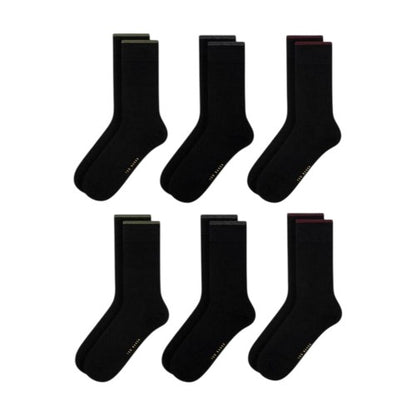 Front - Ted Baker Mens Crew Socks (Pack of 6)