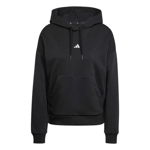 Front - Adidas Womens/Ladies Fleece Drawstring Hoodie