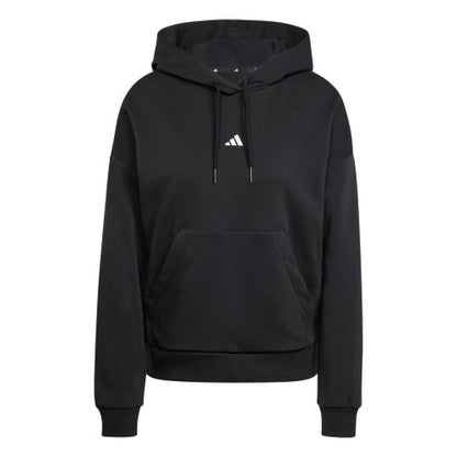 Front - Adidas Womens/Ladies Fleece Drawstring Hoodie