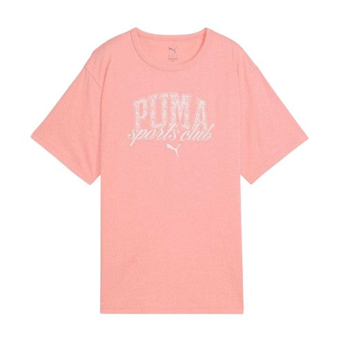 Front - Puma Womens/Ladies Logo Cotton Relaxed Fit T-Shirt