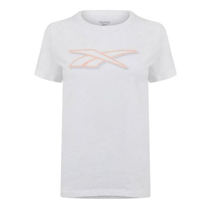 Front - Reebok Womens/Ladies Logo Regular T-Shirt