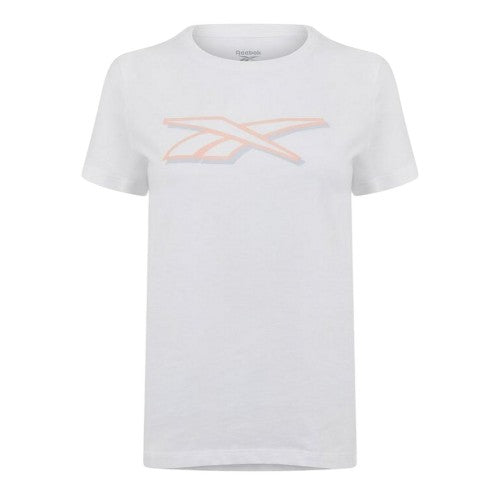 Front - Reebok Womens/Ladies Logo Regular T-Shirt