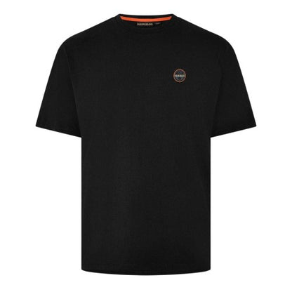 Front - Napapijri Mens Recycled Cotton T-Shirt
