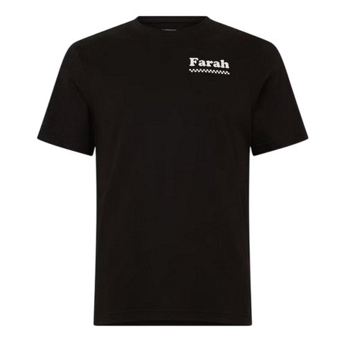 Front - Farah Mens Brent Graphic Print Cotton T-Shirt