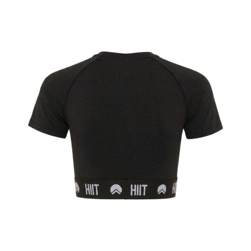 Front - HIIT Womens/Ladies Logo Crop Top