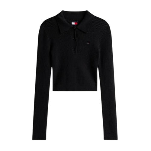 Front - Tommy Jeans Womens/Ladies Slim Polo Shirt