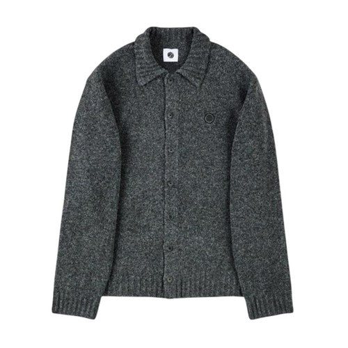 Front - Pretty Green Mens Whittaker Collared Cardigan