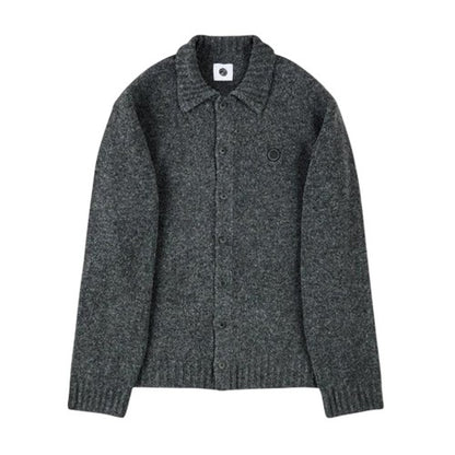 Front - Pretty Green Mens Whittaker Collared Cardigan