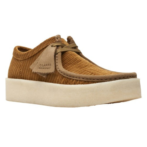 Front - Clarks Mens Wallabee Suede Cupsole Boat Shoes