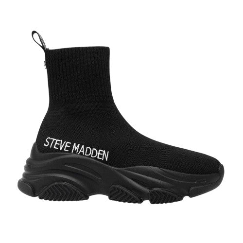 Front - Steve Madden Womens/Ladies Knitted Sock Trainers