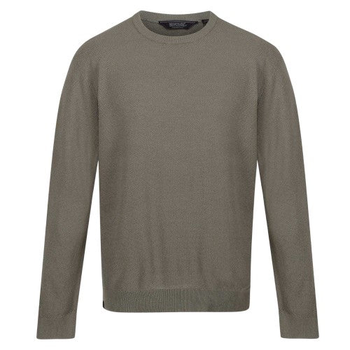 Front - Regatta Mens Cautley Crew Neck Long-Sleeved Sweater Top
