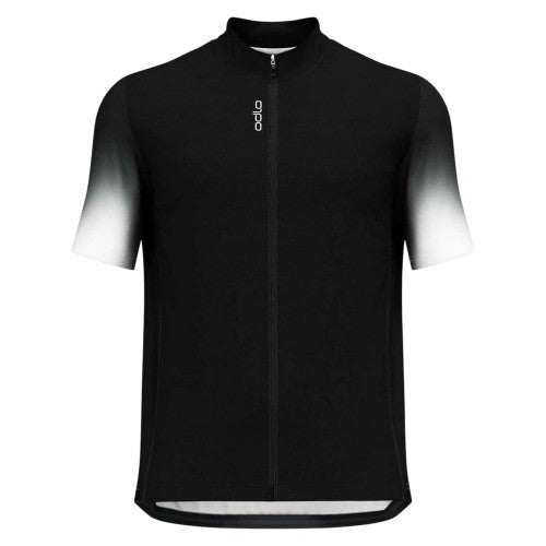 Front - Odlo Mens Gradient Print Slim Cycling Jersey