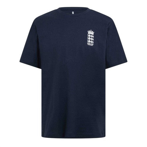 Front - Castore Mens Essentials 26/27 England Cricket T-Shirt