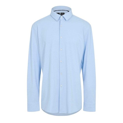 Front - Boss Mens Plain Collared Regular Long-Sleeved Shirt