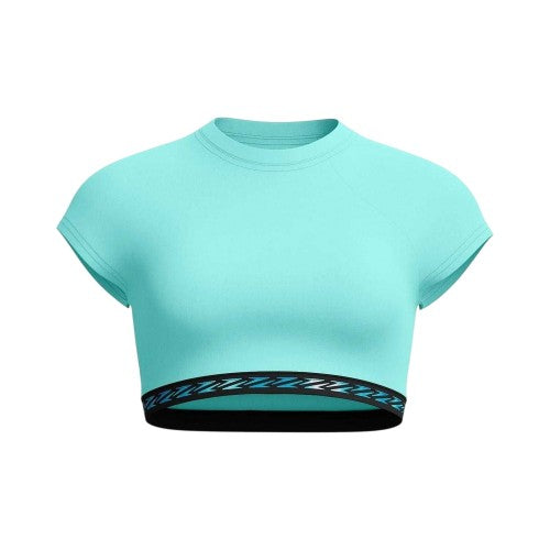 Front - Speedo Womens/Ladies Logo Crop Top
