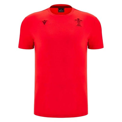 Front - Wales Unisex Adult 2025 Macron Logo T-Shirt