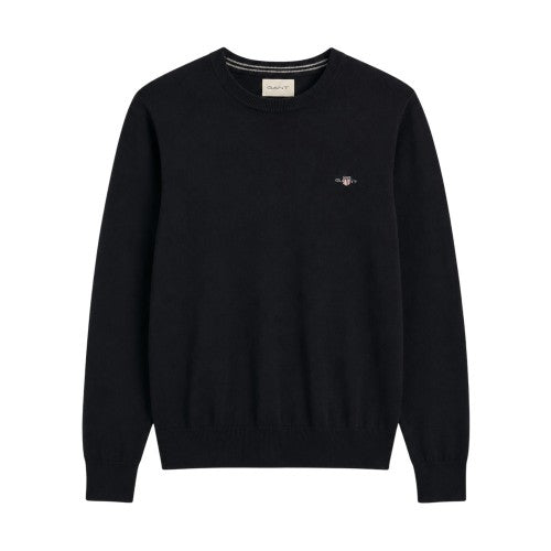Front - Gant Mens Cotton Crew Neck Jumper