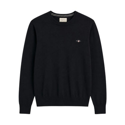 Front - Gant Mens Cotton Crew Neck Jumper