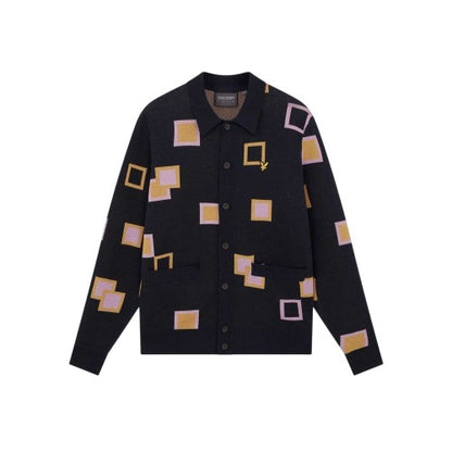 Front - Lyle & Scott Mens Square Regular Casual Cardigan