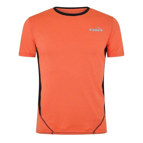 Front - Diadora Mens Logo Crew Neck Running T-Shirt