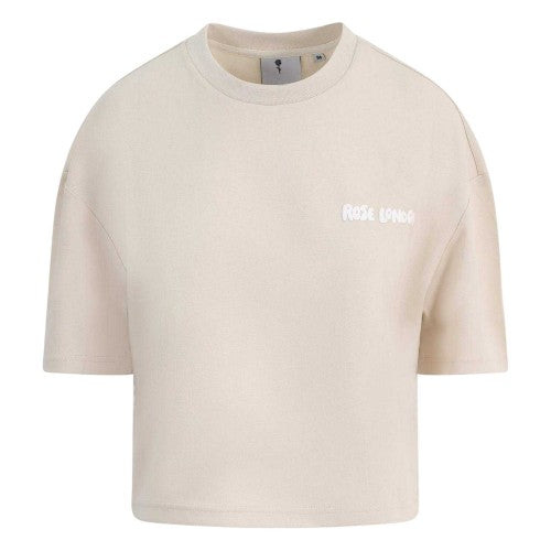 Front - Rose London Womens/Ladies Authentic Crop T-Shirt