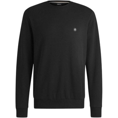 Front - Boss Mens Patch Crew Neck Sweatshirt