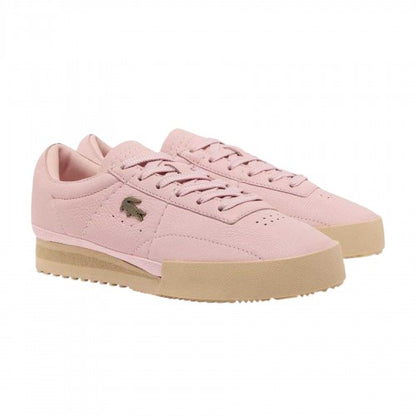 Front - Lacoste Womens/Ladies Aura Leather Lace Up Trainers
