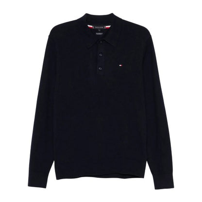 Front - Tommy Hilfiger Mens Cotton Cashmere Polo Shirt