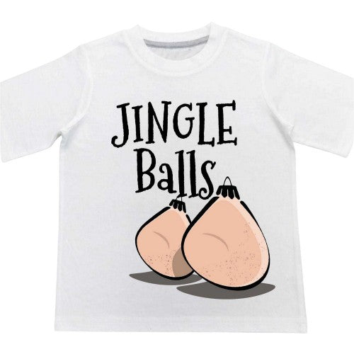 Front - Linea Mens Jingle Balls Printed T-Shirt