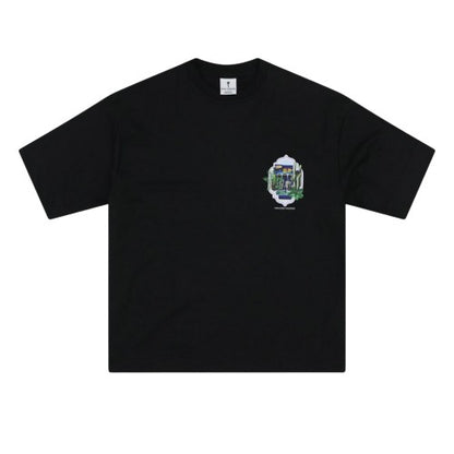 Front - Rose London Mens Paradise Gardens T-Shirt