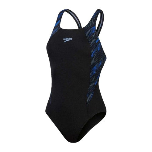 Front - Speedo Womens/Ladies Hyper Boom Muscleback One Piece Swimsuit