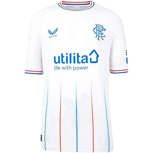 Front - Castore Childrens/Kids 2023/2024 Rangers FC Away Jersey