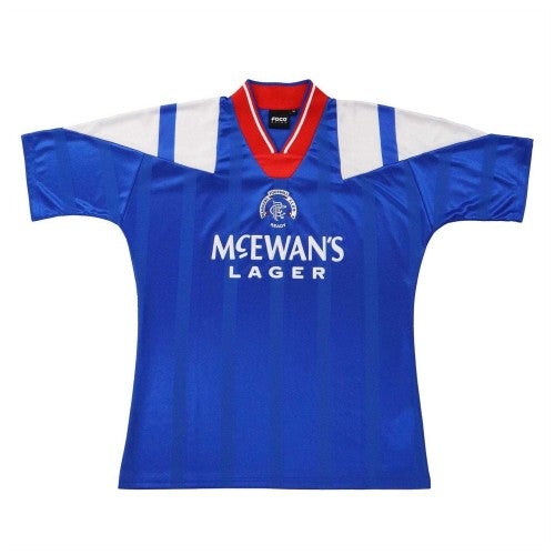 Front - Rangers FC Mens Retro Football Shirt