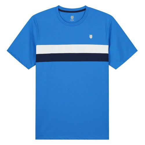 Front - K-Swiss Mens Striped Crew Neck T-Shirt