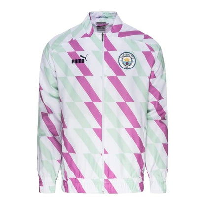 Front - Puma Womens/Ladies Prematch Manchester City FC Jacket