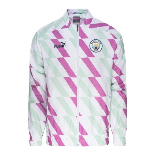 Front - Puma Womens/Ladies Prematch Manchester City FC Jacket