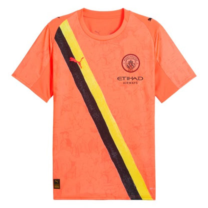 Front - Manchester City FC Unisex Adult 25/26 Puma Goalkeeper Jersey