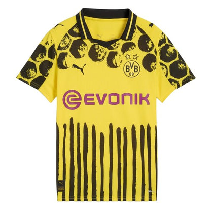 Front - Puma Childrens/Kids 2025/2026 Borussia Dortmund Home Shirt