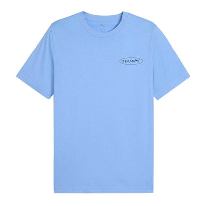 Front - Puma Mens Circle Logo Regular T-Shirt