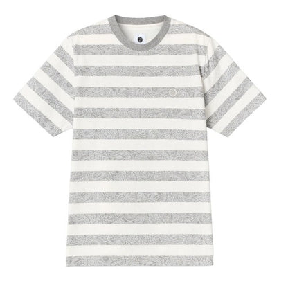Front - Pretty Green Unisex Adult Stripe Paisley Crew Neck Regular T-Shirt