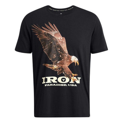 Front - Under Armour Mens Project Rock Eagle T-Shirt
