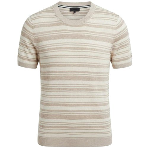 Front - Ted Baker Mens Knitted Ribbed T-Shirt