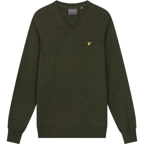 Front - Lyle & Scott Mens V Neck Regular Golf Jumper