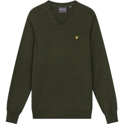 Front - Lyle & Scott Mens V Neck Regular Golf Jumper