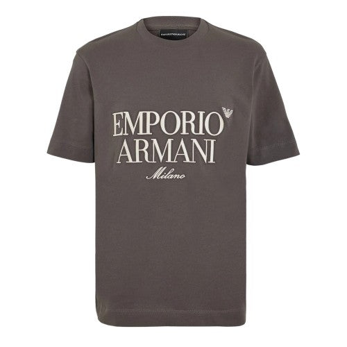 Front - Emporio Armani EA7 Mens Milano Crew Neck T-Shirt