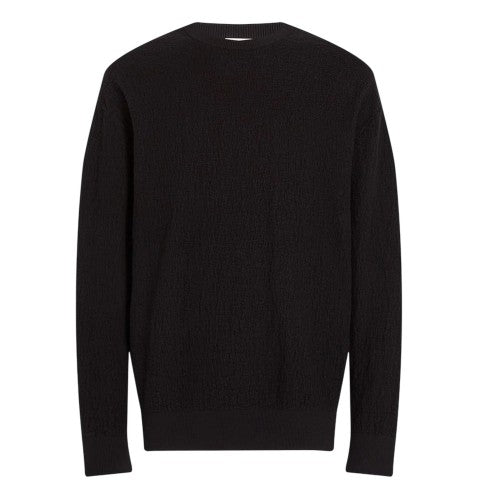Front - Calvin Klein Mens Jacquard Crew Neck Sweatshirt